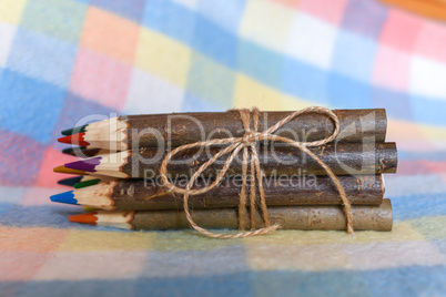 Set of colored pencils