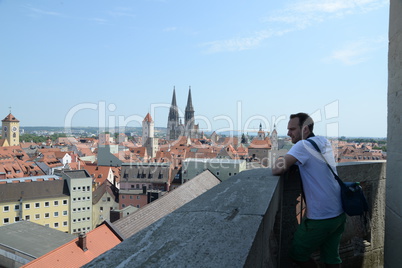 Auf der Dreieinigkeitskirche in Regensburg