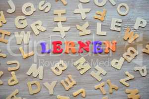 Lernen Holz Buchstaben Schule Sprachkurs