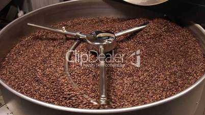 The Mixer of The Device of the Frying Coffee.