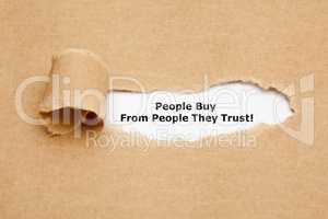 People Buy From People They Trust