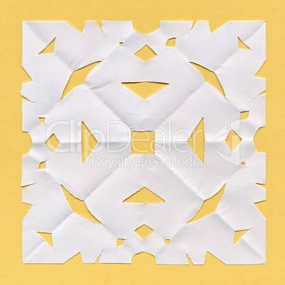 Square paper doily