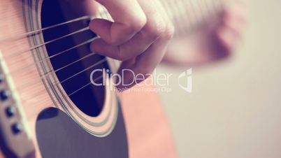 Play Guitar Closeup