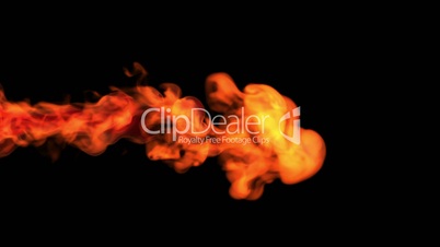 Red fire abstract video, high-definition 3d render, HD 1080p,  Alpha channel is included