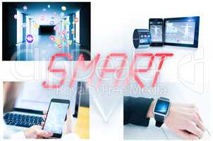 Collage of smart devices