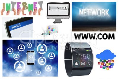 Collage of internet of things