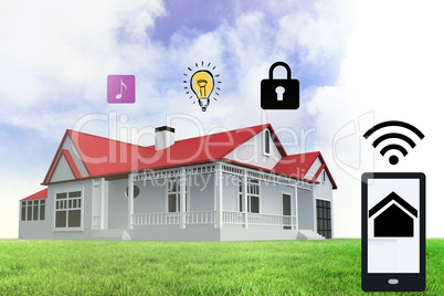 Home security app for a smartphone