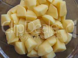 Diced potato vegetables