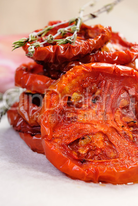 pile of dried tomatoes