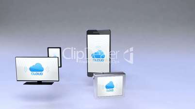 Cloud service in smart phone with ubiquitous mobile device concept(included 2 Alpha)