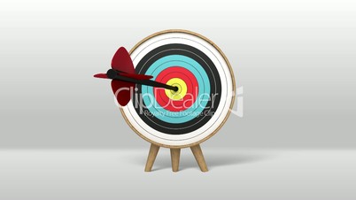 One arrow hitting exactly in the targets 1(included Alpha)