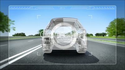 Automobile Technology. Road collision alert 2