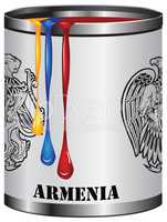 Paint match color of flag Armenia