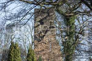 Turmruine der Burg Luttelnau  in Essen Kettwig.