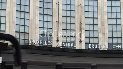 Brussels central train station external & internal.