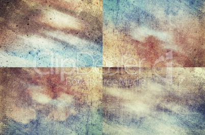 Colored grunge texture backgrounds