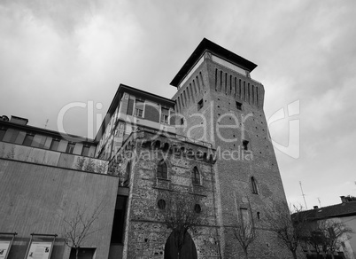 Tower of Settimo in Settimo Torinese in black_and_white