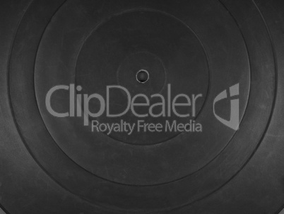 Phonograph rubber platter mat