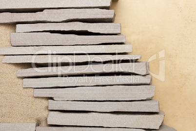 Retaining walls made of stone