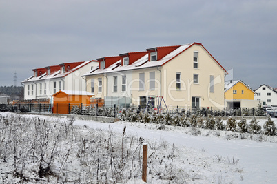 Neubau im Winter