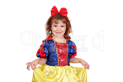 beauty little girl snow white