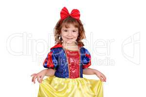 beauty little girl snow white