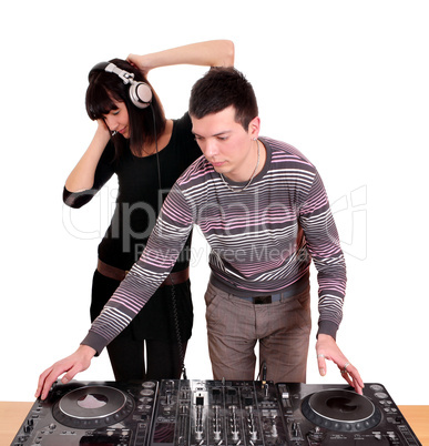 dj and girl