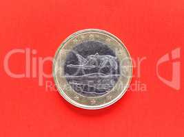 One Euro coin money