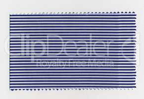 Blue Striped fabric sample