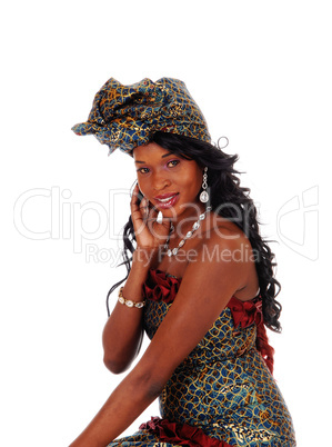 Lovely African American woman smiling.