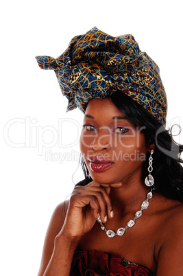 Lovely African American woman portrait.