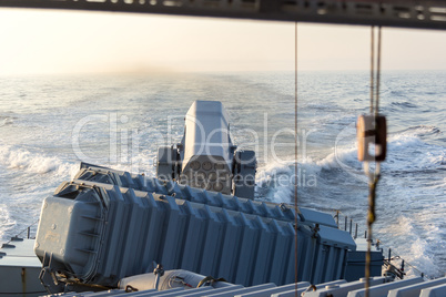 rolling airframe missile system on German navy speedboat