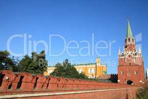Kremlin tower on sky background