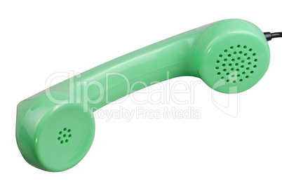 Old Green Rotary Telephone handset