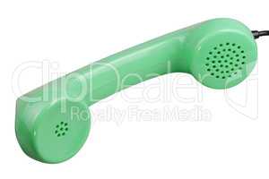 Old Green Rotary Telephone handset