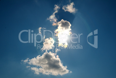 Blue sky with clouds