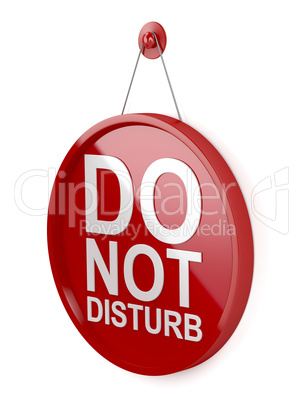 Do not disturb signboard