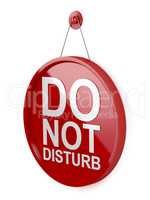 Do not disturb signboard