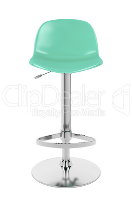 Front view of bar stool