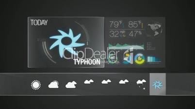 Typhoon, Weather icon set animation(included alpha)