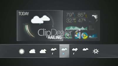 Hailing, Weather icon set animation(included alpha)