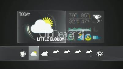little cloudy, Weather icon set animation(included alpha)