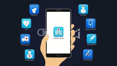 Health care application function for smart phone,mobile 2 (included Alpha)