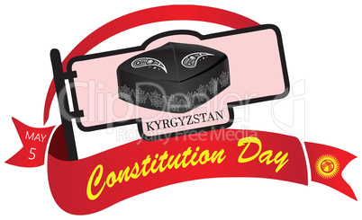 Banner Constitution Day in Kyrgyzstan