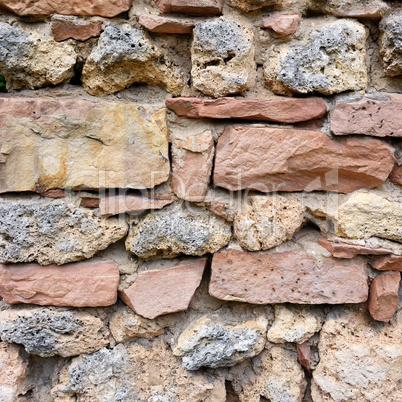 wall made of natural stone