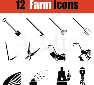 Set of gardening icons