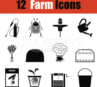 Set of gardening icons