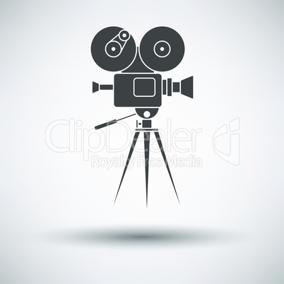 Retro cinema camera icon