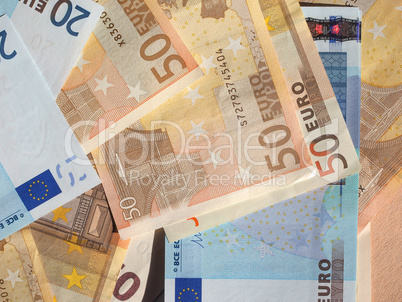 Fifty and Twenty Euro notes