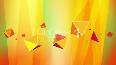 Abstract blue purple background with octahedrons
